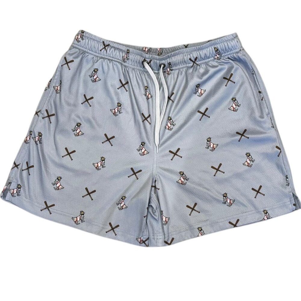 GOAT USA GRAY BASEBALL SHORTS - EUC -  MENS MEDIUM